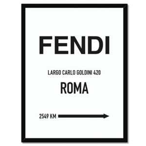 Fendi 11x17-in wall art